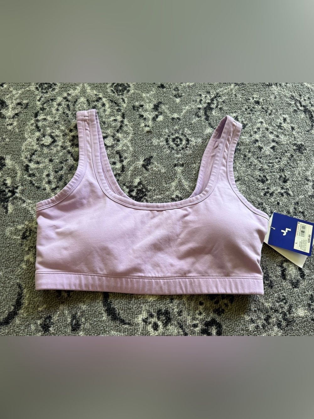 Women’s Joy Lab Large Lilac Athletic Bra Removable Pads Built Shelf Bra New